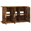akvariebord 101x41x58 cm konstrueret træ røget egetræsfarve