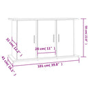 akvariebord 101x41x58 cm konstrueret træ grå sonoma-eg
