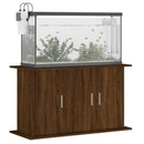 akvariebord 101x41x58 cm konstrueret træ brun egetræsfarve