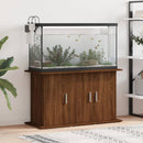 akvariebord 101x41x58 cm konstrueret træ brun egetræsfarve