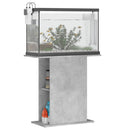 akvariebord 75x36x72,5 cm konstrueret træ betongrå