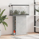 akvariebord 75x36x72,5 cm konstrueret træ betongrå