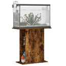 akvariebord 75x36x72,5 cm konstrueret træ røget egetræsfarve
