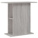 akvariebord 75x36x72,5 cm konstrueret træ grå sonoma-eg