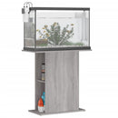 akvariebord 75x36x72,5 cm konstrueret træ grå sonoma-eg