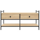 sofabord 99x50x50 cm konstrueret træ sonoma-eg