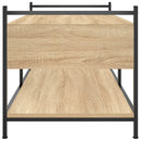 sofabord 99x50x50 cm konstrueret træ sonoma-eg