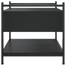 sofabord 50x50x50 cm konstrueret træ sort