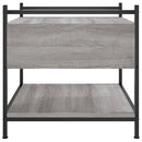 sofabord 50x50x50 cm konstrueret træ grå sonoma-eg