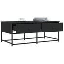 sofabord 100x51x40 cm konstrueret træ sort
