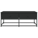 sofabord 100x51x40 cm konstrueret træ sort