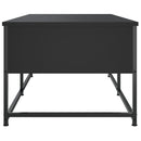 sofabord 100x51x40 cm konstrueret træ sort