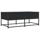 sofabord 100x51x40 cm konstrueret træ sort