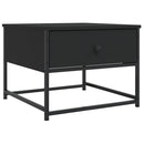 sofabord 51x51x40 cm konstrueret træ sort