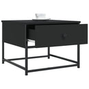 sofabord 51x51x40 cm konstrueret træ sort