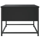 sofabord 51x51x40 cm konstrueret træ sort