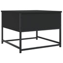 sofabord 51x51x40 cm konstrueret træ sort