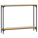 konsolbord 100x22,5x75 cm konstrueret træ sonoma-eg