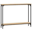 konsolbord 100x22,5x75 cm konstrueret træ sonoma-eg