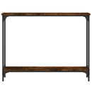 konsolbord 100x22,5x75 cm konstrueret træ røget egetræsfarve