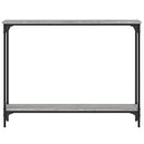 konsolbord 100x22,5x75 cm konstrueret træ grå sonoma-eg