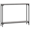konsolbord 100x22,5x75 cm konstrueret træ grå sonoma-eg