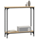 konsolbord Sonoma eg 75x22,5x75 cm konstrueret træ