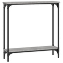 konsolbord 75x22,5x75 cm konstrueret træ grå sonoma-eg