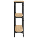 konsolbord 100x22,5x75 cm konstrueret træ sonoma-eg