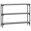 konsolbord 100x22,5x75 cm konstrueret træ grå sonoma-eg