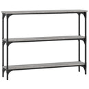 konsolbord 100x22,5x75 cm konstrueret træ grå sonoma-eg