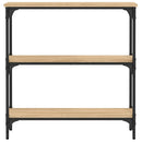 konsolbord Sonoma eg 75x22,5x75 cm konstrueret træ