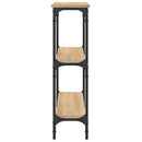 konsolbord Sonoma eg 75x22,5x75 cm konstrueret træ