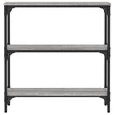konsolbord 75x22,5x75 cm konstrueret træ grå sonoma-eg