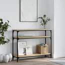 konsolbord 100x29x75 cm konstrueret træ sonoma-eg
