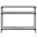 konsolbord 100x29x75 cm konstrueret træ grå sonoma-eg