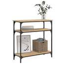 konsolbord 75x29x75 cm konstrueret træ sonoma-eg