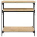 konsolbord 75x29x75 cm konstrueret træ sonoma-eg