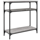 konsolbord 75x29x75 cm konstrueret træ grå sonoma-eg