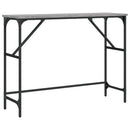 konsolbord 100x32x75 cm konstrueret træ grå sonoma-eg