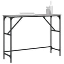 konsolbord 100x32x75 cm konstrueret træ grå sonoma-eg