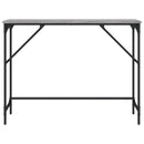 konsolbord 100x32x75 cm konstrueret træ grå sonoma-eg