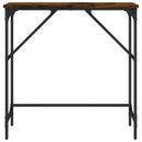 konsolbord 75x32x75 cm konstrueret træ røget egetræsfarve