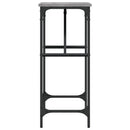 konsolbord 75x32x75 cm konstrueret træ grå sonoma-eg