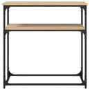 konsolbord 75x35,5x75 cm konstrueret træ sonoma-eg