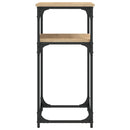 konsolbord 75x35,5x75 cm konstrueret træ sonoma-eg