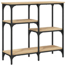 konsolbord Sonoma eg 80x29x75 cm konstrueret træ