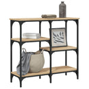 konsolbord Sonoma eg 80x29x75 cm konstrueret træ