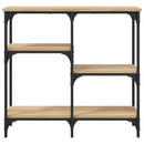 konsolbord Sonoma eg 80x29x75 cm konstrueret træ