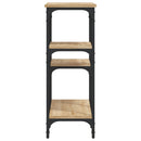 konsolbord Sonoma eg 80x29x75 cm konstrueret træ